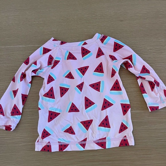 Baby Girl's Hanna Andersson Size 18-24 Mos Watermelon Long Sleeve Rash Guard - Picture 1 of 3